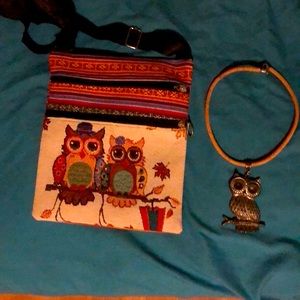 Owl purse and necklace